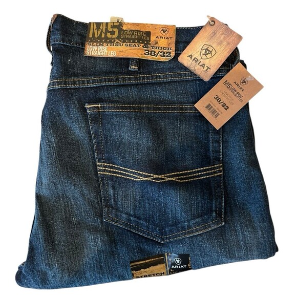 Ariat Other - Ariat Jeans M5 Slim Stretch Legacy Stackable Straight NEW Mens Sz 38/32